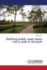 Defining Public Open Space - Not a Walk in the Park - Book