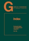 Index : 1st Supplement Volume 1 - Book
