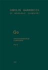 Ge Organogermanium Compounds : Part 2: Ge(CH3)3R and Ge(C2H5)3R Compounds - eBook