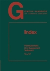 Index : Formula Index 2nd Supplement C33-Cf - Book