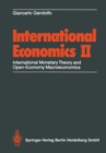 International Economics II : International Monetary Theory and Open-Economy Macroeconomics - eBook