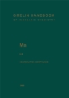 Mn Manganese : Coordination Compounds 6 - eBook