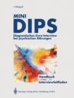 Mini-Dips : Diagnostisches Kurz-Interview Bei Psychischen Stoerungen - Book