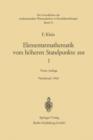 Elementarmathematik Vom Hoeheren Standpunkte Aus, I : Arithmetik - Algebra - Analysis - Book