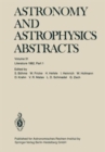 Astronomy and Astrophysics Abstracts : Literature 1982, Part 1 - Book