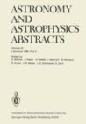 Astronomy and Astrophysics Abstracts : Volume 42 Literature 1986, Part 2 - eBook