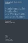 Mathematische Methoden Der Wirtschaftswissenschaften : Festschrift Fur Otto Opitz - Book