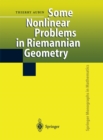 Some Nonlinear Problems in Riemannian Geometry - eBook