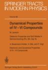 Dynamical Properties of IV-VI Compounds - Book