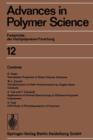 Advances in Polymer Science : Fortschritte Der Hochpolymeren-Forschung - Book