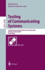 Testing of Communicating Systems : 16th IFIP International Conference, TestCom 2004, Oxford, UK, March 17-19, 2004., Proceedings - Book