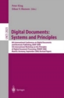 Digital Documents : Systems and Principles : 8th International Conference on Digital Documents and Electronic Publishing, DDEP 2000, 5th International Workshop on the Principles of Digital Document Pr - Book