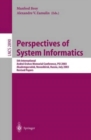 Perspectives of Systems Informatics : 5th International Andrei Ershov Memorial Conference, PSI 2003, Akademgorodok, Novosibirsk, Russia, July 9-12, 2003, Revised Papers - Book
