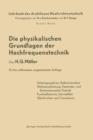 Die Physikalischen Grundlagen der Hochfrequenztechnik - Book