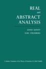 Real and Abstract Analysis - Book