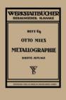Metallographie : Grundlagen Und Anwendungen - Book