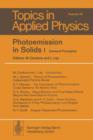 Photoemission in Solids I : General Principles - Book