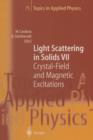 Light Scattering in Solids VII : Crystal-Field and Magnetic Excitations - Book