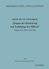 Bericht UEber Die Arbeitstagung "fragen Der Entstehung Und Verhutung Der Silikose" : Bochum, Am 8.-10. November 1934 - Book