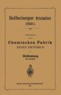 Helfenberger Annalen 1890 : Chemischen Fabrik - Book