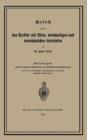 Gesetz Betreffend Den Verkehr Mit Wein, Weinhaltigen Und Weinahnlichen Getranken Vom 20. April 1892 - Book