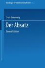 Grundlagen Der Betriebswirtschaftslehre : Der Absatz - Book