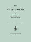 Ueber Margarinekase - Book