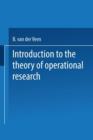 Introduction to the Theory of Operational Research - Book