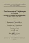 UEeber Kombinierte Vergiftungen Im Gewerbe Auf Grund Der Erfahrungen Des Gerichtlich-Mediz. Institutes Der Universitat Zurich - Book