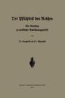 Der Pflichtteil Des Reiches : Ein Vorschlag Zu Praktischer Bevoelkerungspolitik - Book