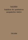Praktikum Der Quantitativen Anorganischen Analyse - Book