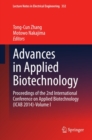 Advances in Applied Biotechnology : Proceedings of the 2nd International Conference on Applied Biotechnology (ICAB 2014)-Volume I - eBook