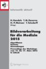 Bildverarbeitung fur die Medizin 2015 : Algorithmen - Systeme - Anwendungen. Proceedings des Workshops vom 15. bis 17. Marz 2015 in Lubeck - Book