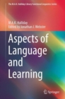 Aspects of Language and Learning - Book