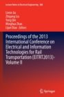 Proceedings of the 2013 International Conference on Electrical and Information Technologies for Rail Transportation (EITRT2013)-Volume II - Book
