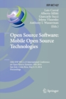 Open Source Software: Mobile Open Source Technologies : 10th IFIP WG 2.13 International Conference on Open Source Systems, OSS 2014, San Jose, Costa Rica, May 6-9, 2014, Proceedings - Book