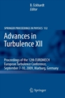 Advances in Turbulence XII : Proceedings of the 12th EUROMECH European Turbulence Conference, September 7-10, 2009, Marburg, Germany - Book