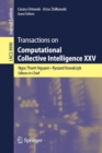 Transactions on Computational Collective Intelligence XXV - Book