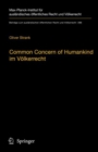 Common Concern of Humankind im Volkerrecht - Book