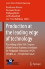 Production at the leading edge of technology : Proceedings of the 10th Congress of the German Academic Association for Production Technology (WGP), Dresden, 23-24 September 2020 - Book