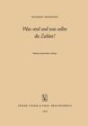 Was Sind Und Was Sollen Die Zahlen? - Book