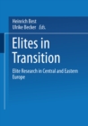 Elites in Transition : Elite Research in Central and Eastern Europe - eBook