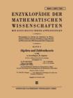 Enzyklopadie Der Mathematischen Wissenschaften Mit Einschluss Ihrer Anwendungen : Band I: Algebra Und Zahlentheorie - Book