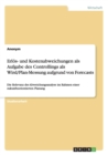 Erloes- und Kostenabweichungen als Aufgabe des Controllings als Wird/Plan-Messung aufgrund von Forecasts : Die Relevanz der Abweichungsanalyse im Rahmen einer zukunftsorientierten Planung - Book