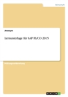 Lernunterlage fur SAP FI/CO 2015 - Book