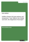 Schillers Dramen fur heute gelesen und interpretiert. Luise Millerin oder Kabale und Liebe. Ein burgerliches Trauerspiel - Book