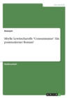 Sibylle Lewitscharoffs -Consummatus-. Ein Postmoderner Roman? - Book