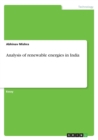 Analysis of Renewable Energies in India - Book