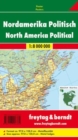 North America Map Provided with Metal Ledges/Tube 1:8 000 000 - Book