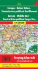 Europe - Middle East - Central Asia Map Large Size, Flat in a Tube 1:4 200 000 - Book